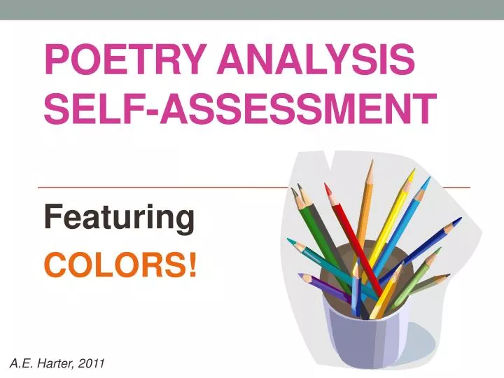 poetry analysis self assessment