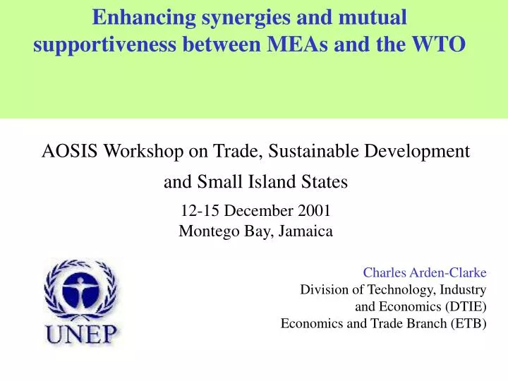 enhancing synergies and mutual supportiveness between meas and the wto