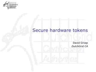 Secure hardware tokens