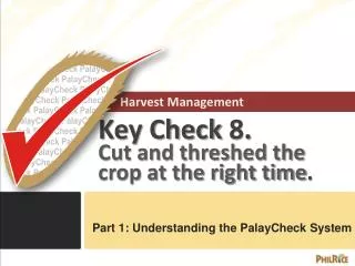 Harvest Management