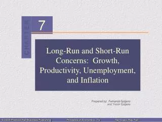 Long-Run and Short-Run Concerns: Growth, Productivity, Unemployment, and Inflation