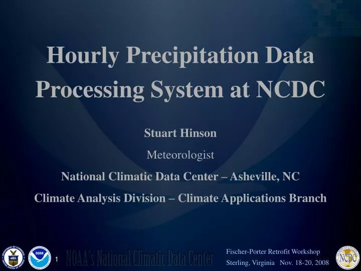 hourly precipitation data