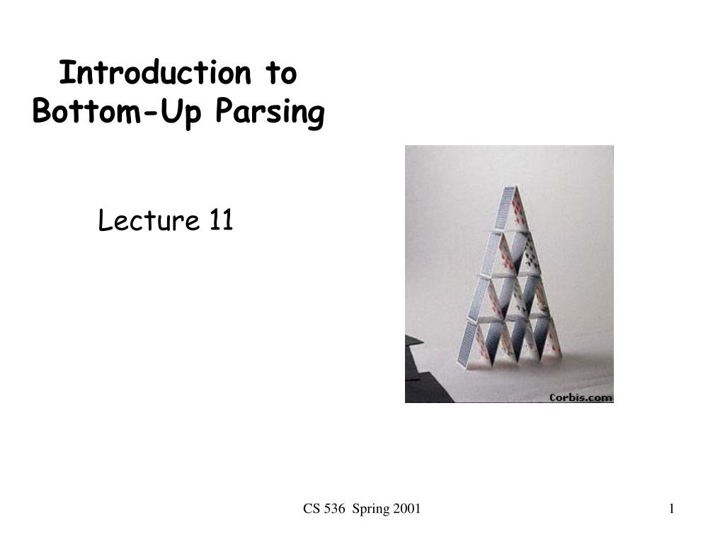 PPT - Introduction to Bottom-Up Parsing PowerPoint Presentation, free ...