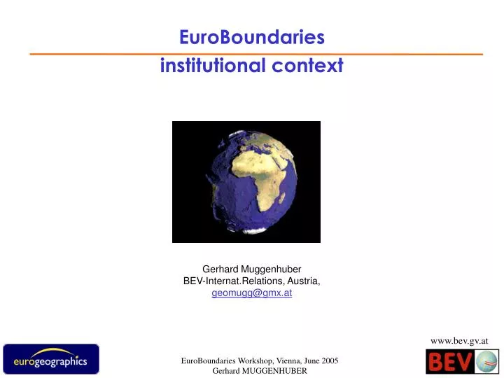 euroboundaries institutional context