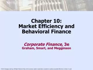 Chapter 10: Market Efficiency and Behavioral Finance