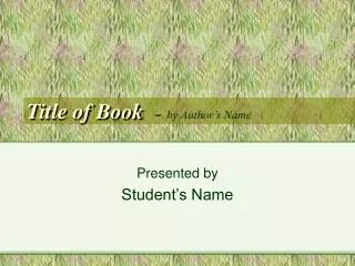 title of book by author s name