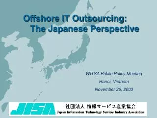 Offshore IT Outsourcing: The Japanese Perspective