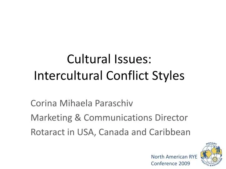 cultural issues intercultural conflict styles