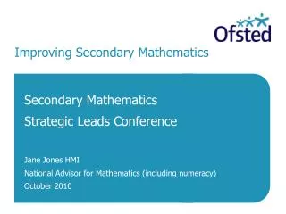 Improving Secondary Mathematics