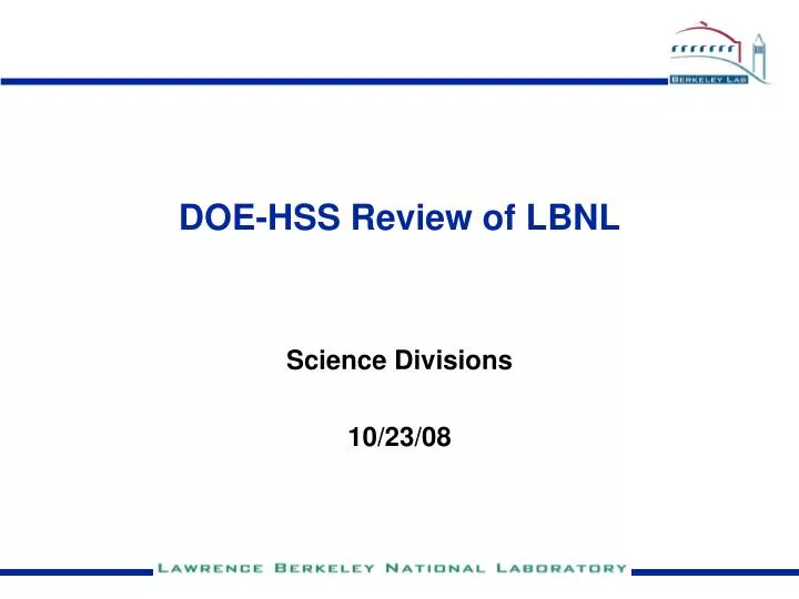 doe hss review of lbnl