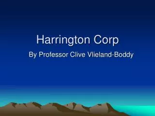 Harrington Corp