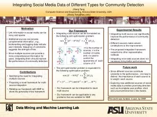 Integrating Social Media Data of Different Types for Community Detection