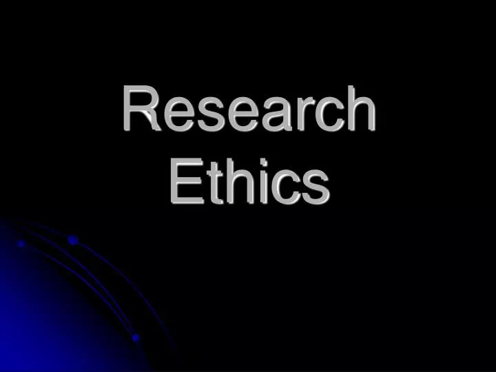 research ethics