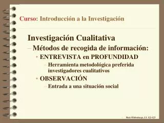 curso introducci n a la investigaci n