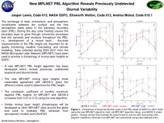 New MPLNET PBL Algorithm Reveals Previously Undetected Diurnal Variability