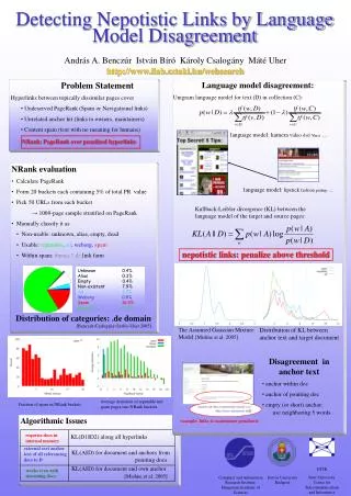 Detecting Nepotistic Links by Language Model Disagreement