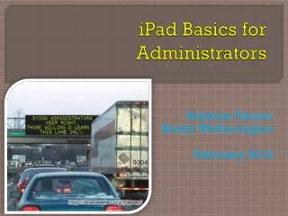 iPad Basics for Administrators