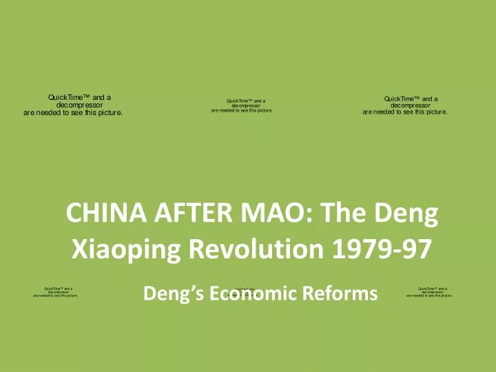 china after mao the deng xiaoping revolution 1979 97