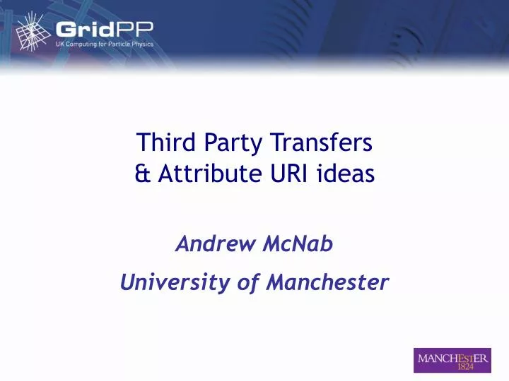 third party transfers attribute uri ideas