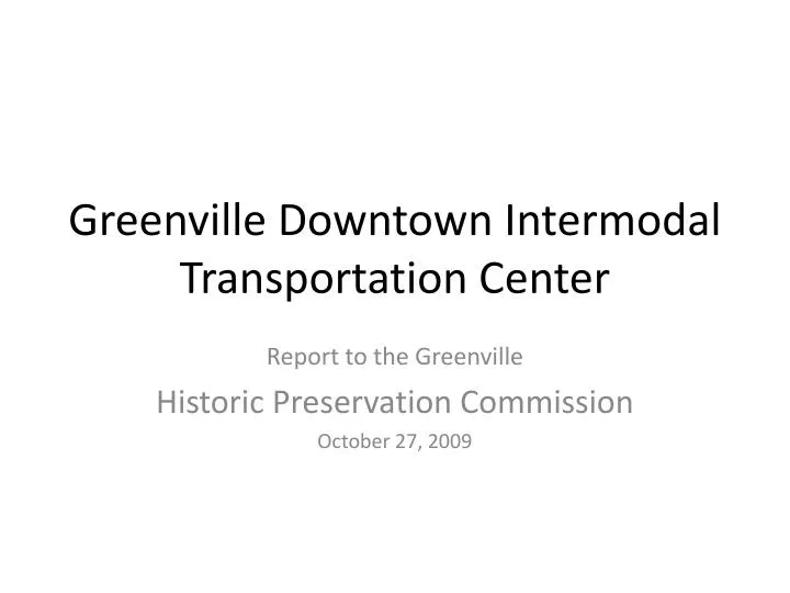 greenville downtown intermodal transportation center