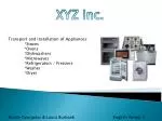 XYZ Inc. - slide 1