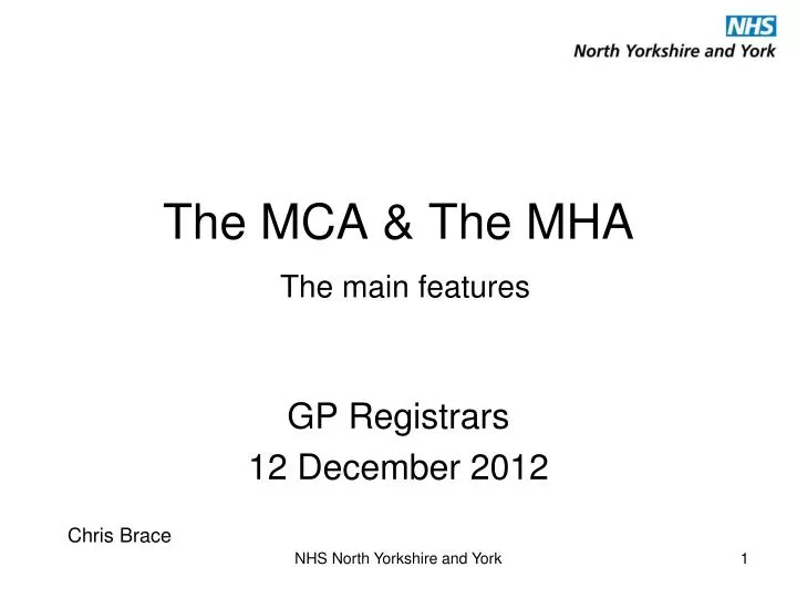 the mca the mha the main features