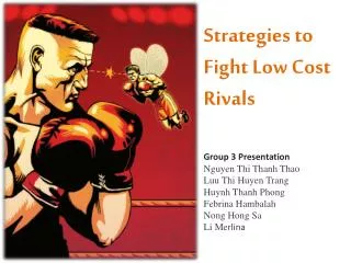 Strategies to Fight Low Cost Rivals