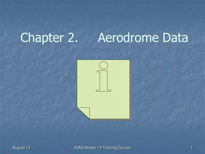 chapter 2 aerodrome data