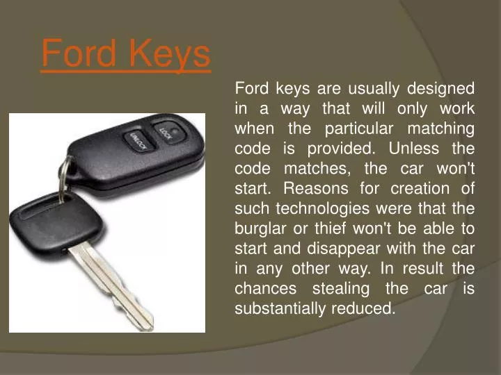 ford keys