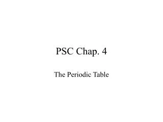 PSC Chap. 4