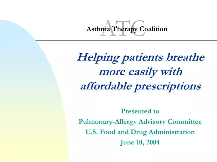 asthma therapy coalition