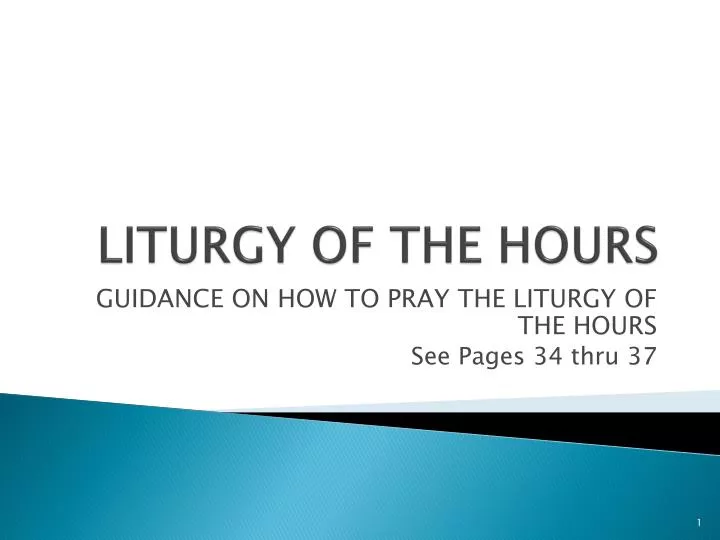 liturgy of the hours