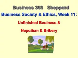 Business 303 Sheppard