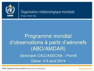programme mondial d observations partir d a ronefs abo amdar