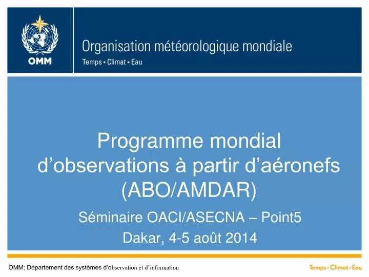 programme mondial d observations partir d a ronefs abo amdar