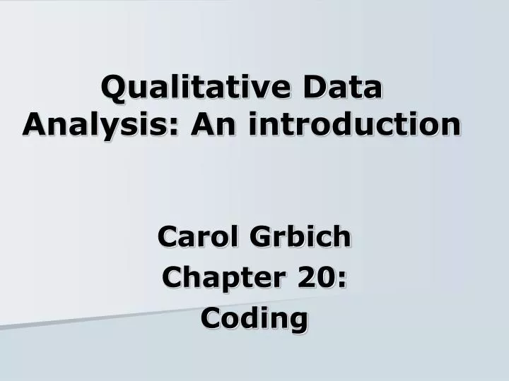 qualitative data analysis an introduction