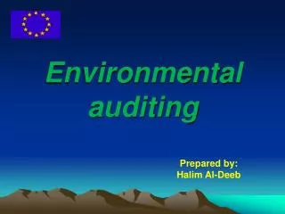 Environmental auditing
