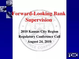 Forward-Looking Bank Supervision
