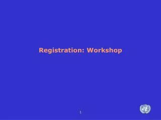 registration workshop