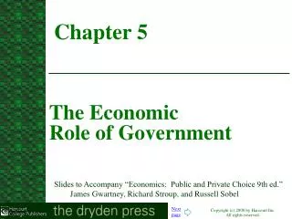 The Economic Role of Government