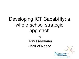 Developing ICT Capability: a whole-school strategic approach