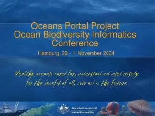 Oceans Portal Workshop 30 th March 2004