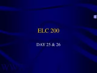 ELC 200