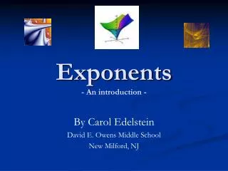 Exponents - An introduction -