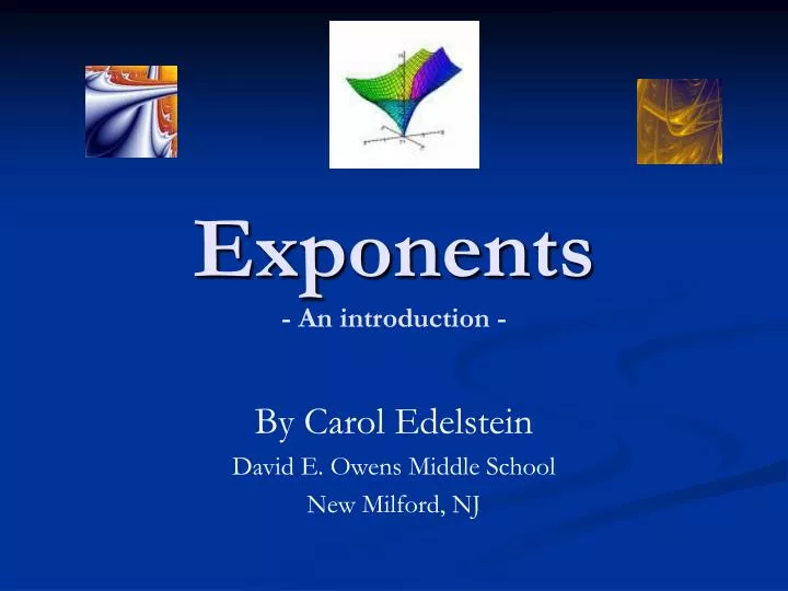 exponents an introduction