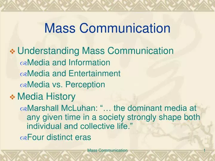 mass communication