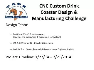 CNC Custom Drink Coaster Design &amp; Manufacturing Challenge