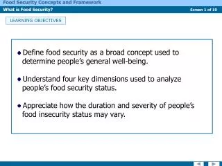 LEARNING OBJECTIVES