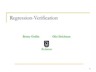 Regression-Verification