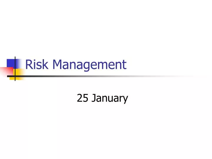 risk management